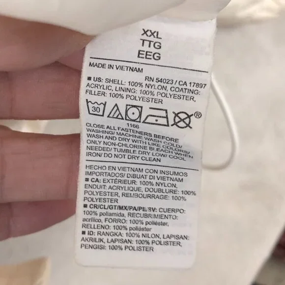 Old Navy Women's Puffer Jacket XXL Packable Water-Resistant Quilted Full Zip - Picture 7 of 9